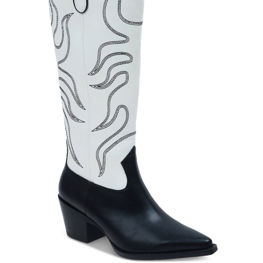 Leahne Womens Embroidered Pointed Toe Cowboy, Western Boots